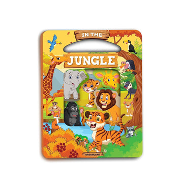 In the Jungle Die Cut Window Board Book for Kids Age 3+ | Die Cut Shape Early Learning Picture Board Book