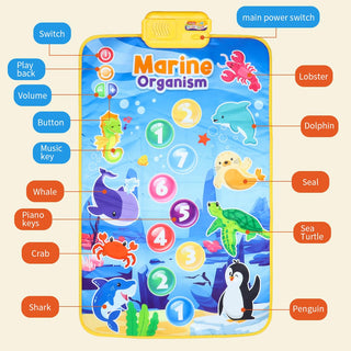 Animal & Marine Theme Baby Toddler Musical Mat