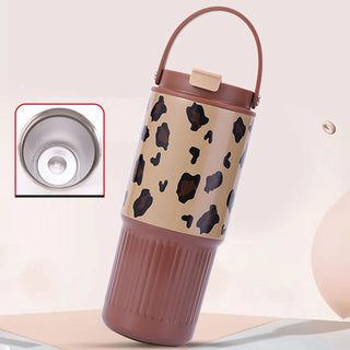 Kawaii Insulated Tumbler with Handle & Charm – 750ml