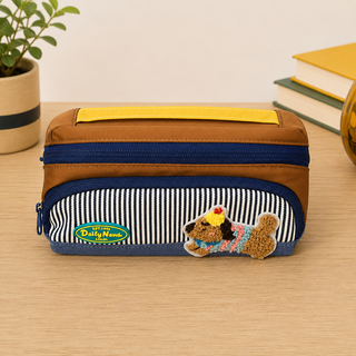 Cute Puppy Pencil Pouch for Kids | Large Capacity School Supply Organizer