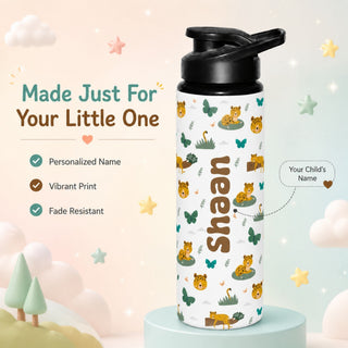 Personalized Water Bottle for Kids - Tiger (PREPAID ONLY)