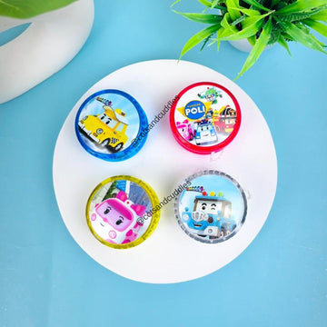 Glowing LED High Speed Transformer Car Theme Yoyo Toy for Kids (Random Colour)