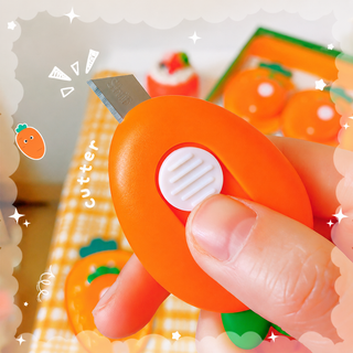 Portable Mini Carrot Cute Utility Cutter Knife - 1 pc