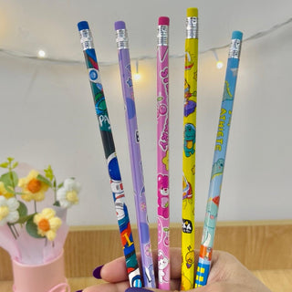 Cute Cartoon design Glitter Scale with Stationery & Storage Case (Boys & Girls random)