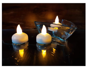 Light up Your Home with LED Water Diyas (Pack of 12)