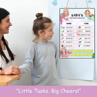 Daily Reward Chart Personalised  Mermaid Cove (PREPAID ONLY)