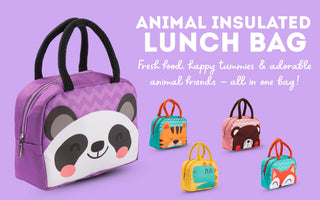 Children’s Cartoon Animal Insulated Lunch Box Bag 1pc