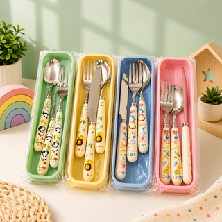 Kids Stainless Steel Cutlery Set — Safe, BPA-Free & Giftable