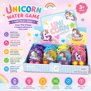 Unicorn Keychain Water Game Toy