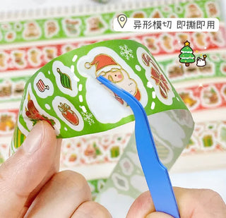 Christmas Irregular-Shaped Washi Tape – 3cm x 2m Decorative Holiday Tape