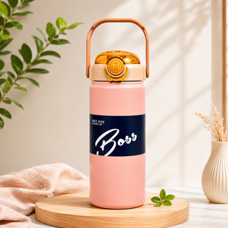 Double Drink Vacuum Sports Water Bottle | 316 Stainless Steel Thermos with Handle 1000ml