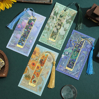 Artistic Metal Bookmark | Classic Painting Collection with Tassel