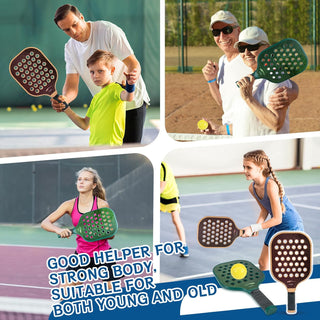 Square Design Racket with hole and Sponge Ball Indoor & Outdoor Game for Kids Age 3+ (Random)