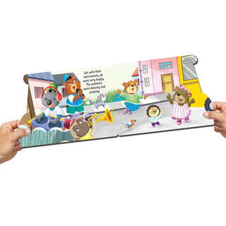 A Music Party on the Bus - A Shaped Picture Board book with Wheels