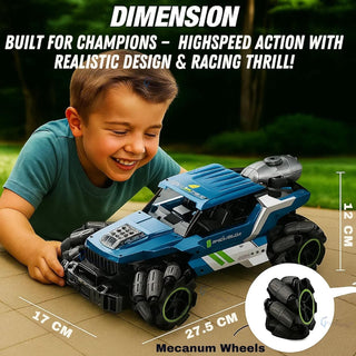4WD RC Monster Truck – 2.4GHz Off-Road Drift & Smoke Toy Car with LED Lights