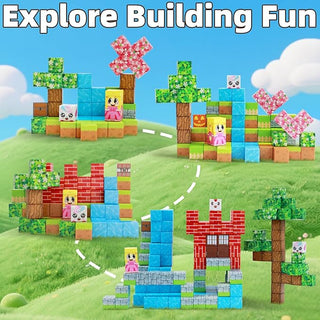 Magnetic Pixel Building Block Set – 84 Pcs Creative Construction Toy for Kids