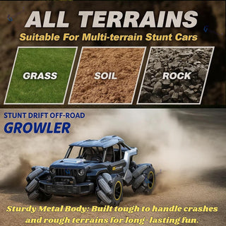 4WD RC Monster Truck – 2.4GHz Off-Road Drift & Smoke Toy Car with LED Lights