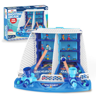 Wembley Ocean Pinball Shooting Arcade Game for Kids | 2-Player Tabletop Ball Launcher | Ages 5+