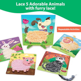 Furry Animal Lace Art Craft Activity Kit