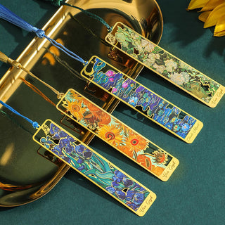 Artistic Metal Bookmark | Classic Painting Collection with Tassel