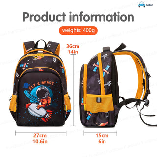Fly 2 Space Astronaut Kids Backpack – 14" Lightweight School Bag for Kids