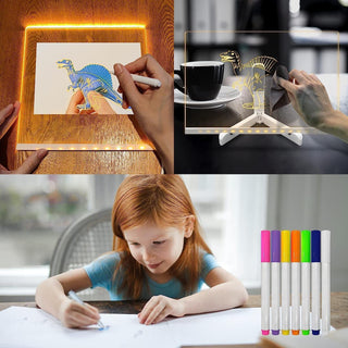 DIY 3D Acrylic LED Writing Message Board for Kids