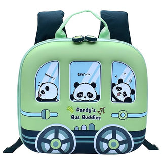 Panda Design Rectangle Shaped Hardshell Backpack for Kids (Pack Of 5/10)(Prepaid Only)