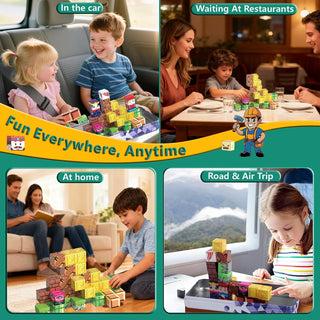 40-Piece Magnetic Building Blocks Set for Kids