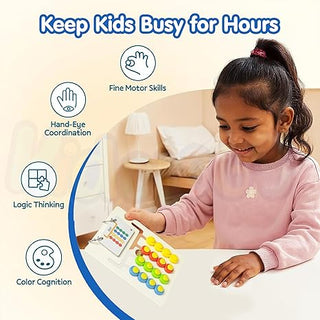 Colour Coder Matching Maze Puzzle Game for Kids | 15 Challenge Levels | Ages 4+ (Pack Of 5/10)