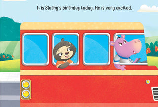 A Birthday on the Bus - A Shaped Picture Board book with Wheels
