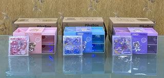 Multi-Functional Desk Organizer Box with 3 Compartments & 2 Drawers