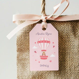 Personalized Thank You Tags for Return Gifts - Princess Balloon (18pcs) (PREPAID ONLY)