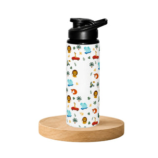 Personalized Water Bottle for Kids - Jungle Animal (PREPAID ONLY)
