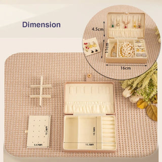 Premium Quality Rectangle Jewellery Box (Random Colour)