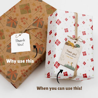 Personalized Thank You Tags for Return Gifts - Lazy Tiger (18pcs) (PREPAID ONLY)