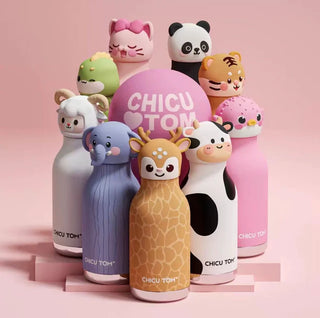 Chicu Tom Kawaii Animal Insulated Water Bottle 480ml