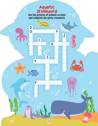 Step into the Animal Kingdom- Activity and Colouring Fun Book for Age 4+