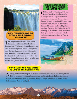 Amazing Places Encyclopedia for Children Age 5 - 15 Years- All About Trivia Questions and Answers