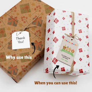 Personalized Thank You Tags for Return Gifts - Animal Party (18pcs) (PREPAID ONLY)