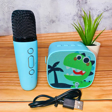 Sing-Along Fun: Kids' Karaoke Machine with Wireless Microphone and Bluetooth Speaker