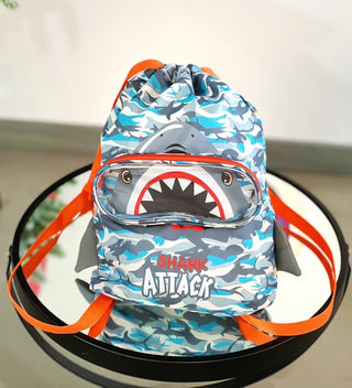 shark swimming bag