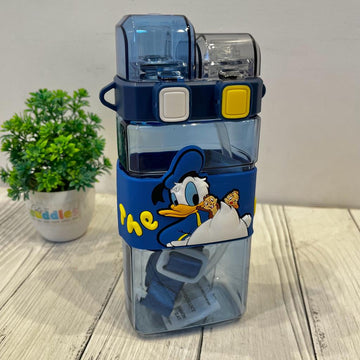 Disney Cartoon Character Themed 2-Way Drinking Style 520ml Water Bottle