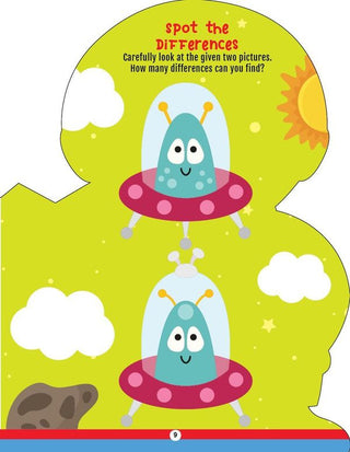 Step into the Space World - Activity and Colouring Fun Book for Age 4+