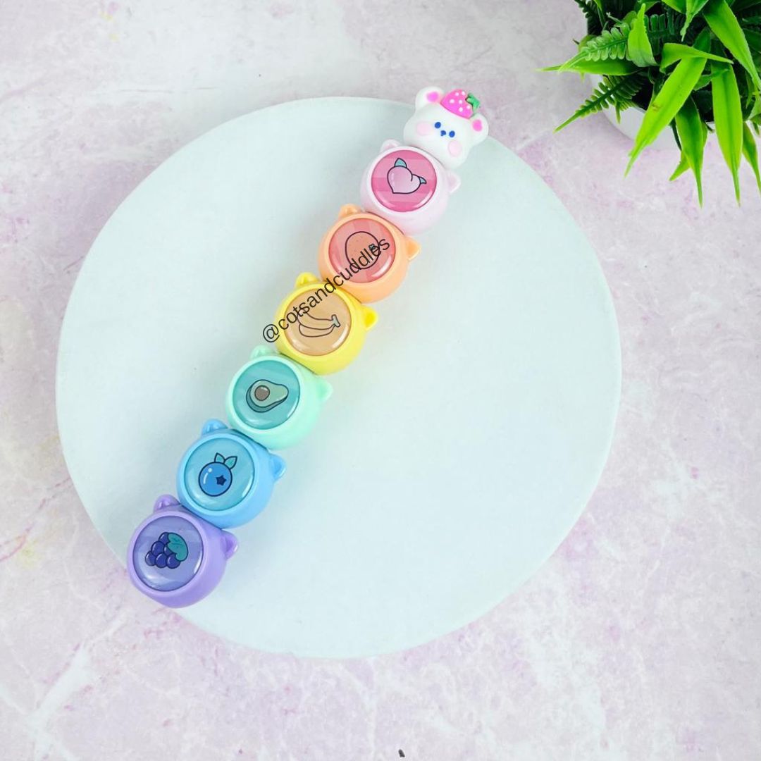 Strawberry ﻿Bear Glitter Stackable Highlighter
