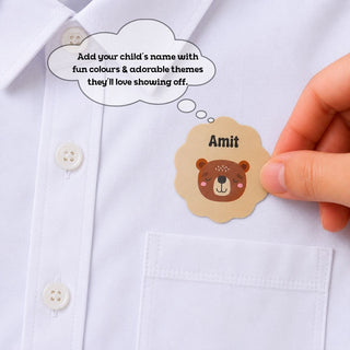 Personalized Iron On Label Sticker - Zoo Party (32pc) (PREPAID ONLY)