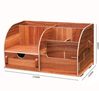 Portable Wooden Assembling Desk Storage Organizer for Home & Office