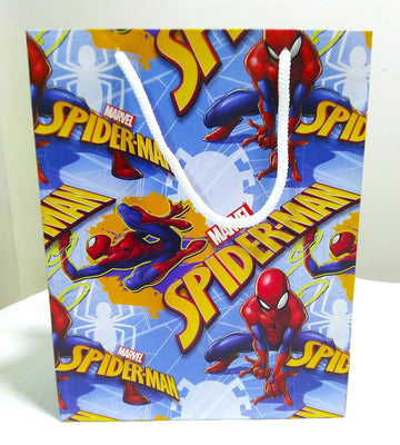 Spiderman Theme Paper Bags  (23x18x10cm)(Pack of 10)