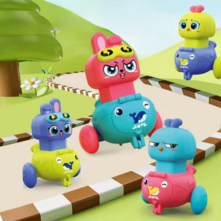 Whistle-Blowing Fun with Cute Chick & Rabbit Press n Go Toy