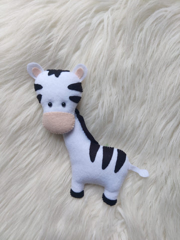 Cute and Cuddly Felt Zebra: Soft Plush Toys for Toddlers Kids (PREPAID ORDER)