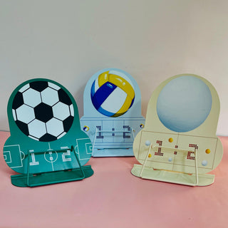 Sports Theme Metal Book Stand – Adjustable Reading Holder for Kids (Random Design)